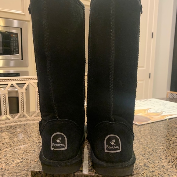 BearPaw Emma Tall Boots Black - Picture 2 of 5